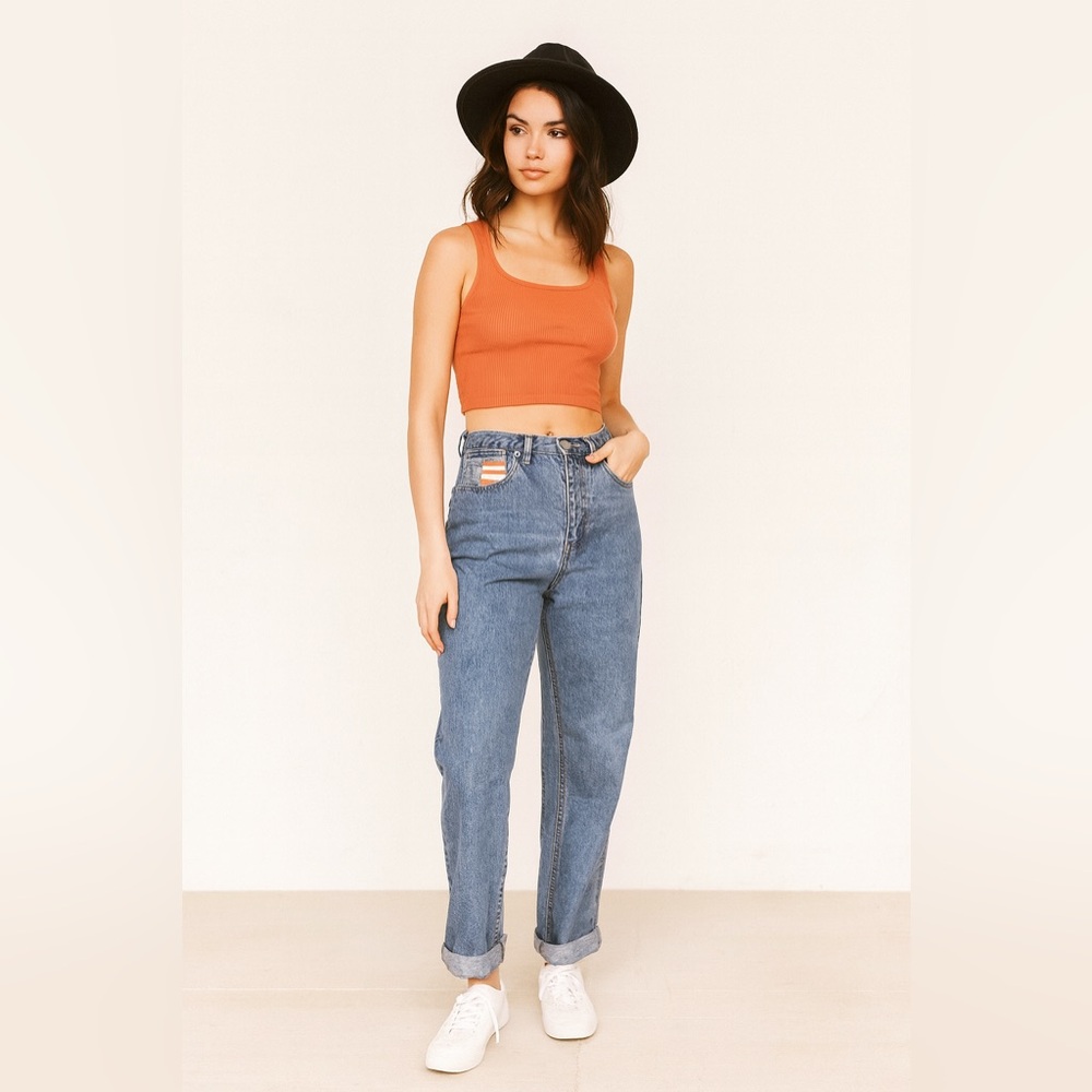 Retro Tommy Hilfiger USA Flag High Rise Jeans‎